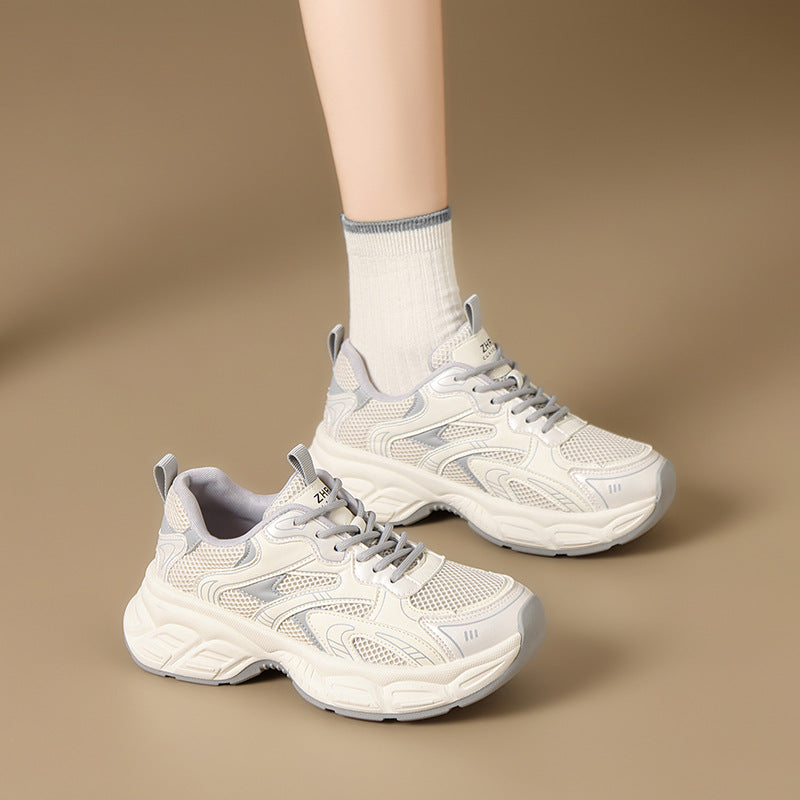 Women's Spring Versatile University Style Sports Thick Sole Sneakers