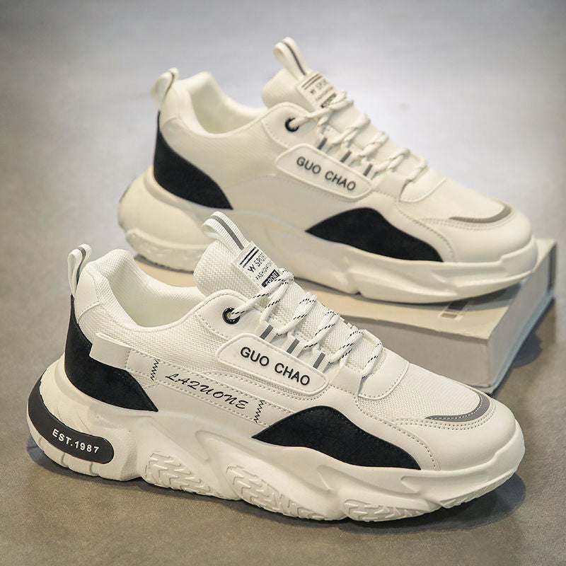 Men's Mesh Breathable Sports Platform Height Increasing Casual Shoes