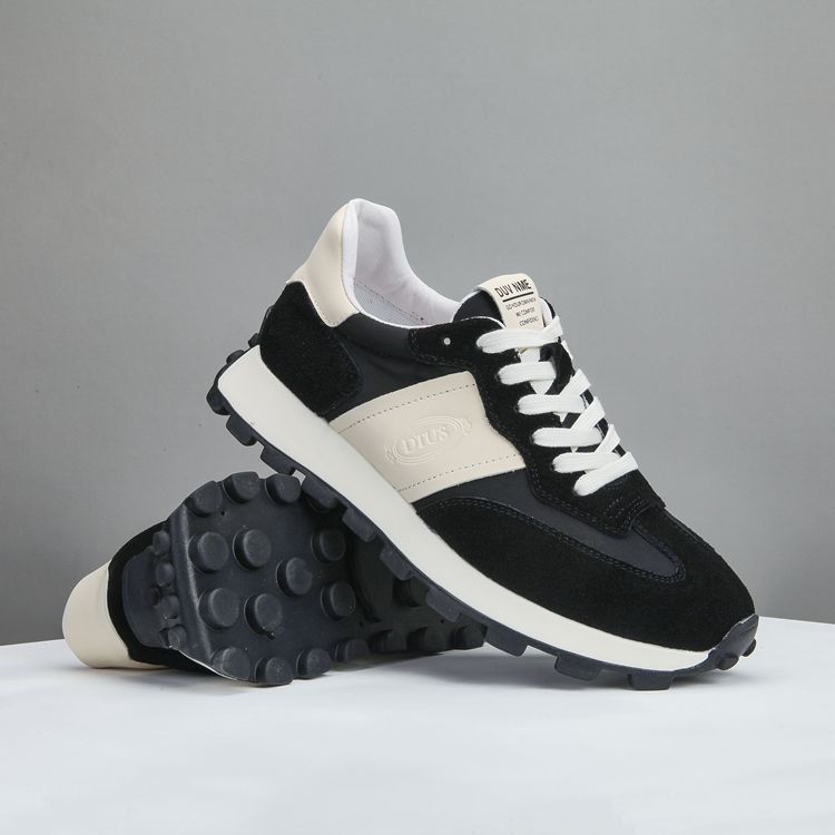 Men's Fashionable Spring Versatile Sports Genuine Platform Sneakers