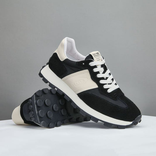 Men's Fashionable Spring Versatile Sports Genuine Platform Sneakers