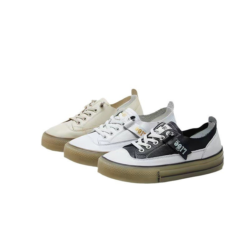 Women's Cowhide Beef Tendon Flat Slip-on Fashion Women's Sports Shoes