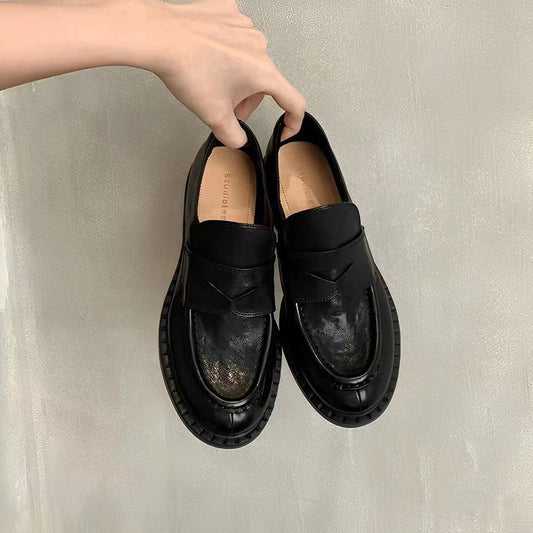 Women's Desert British Style Horse One Pedal Handmade Loafers