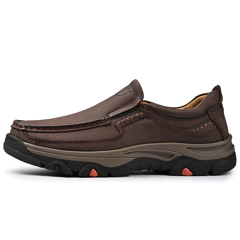 Men's Cool Plus Size Slip-on Lightweight Leather Shoes