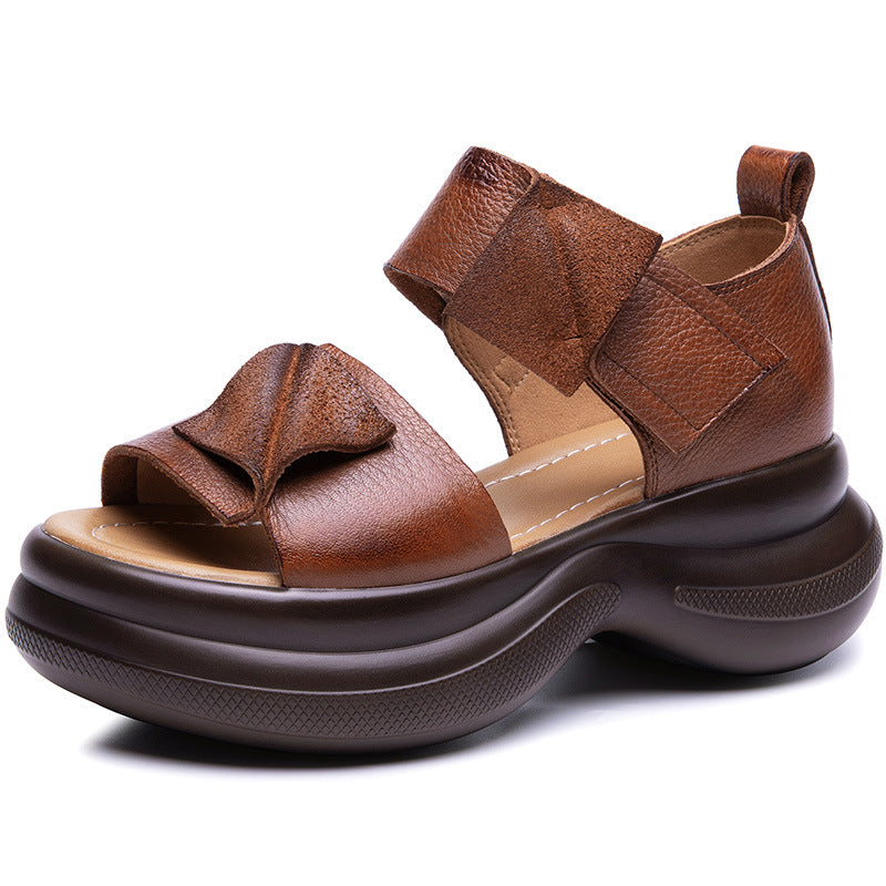 Women's Retro Handmade Soft Bottom Strap Ethnic Sandals