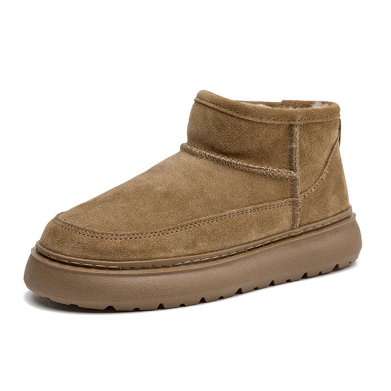 Women's Sheepskin Fur For Winter Fleece-lined Thickened Snow Boots