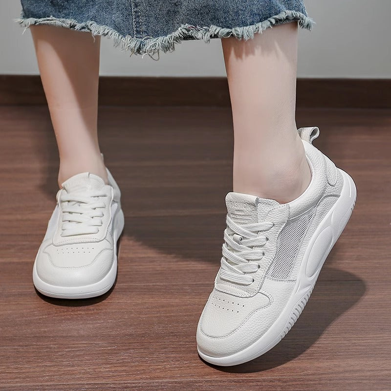 Women's White Breathable Summer Thin Pumps Flat Women's Casual Shoes