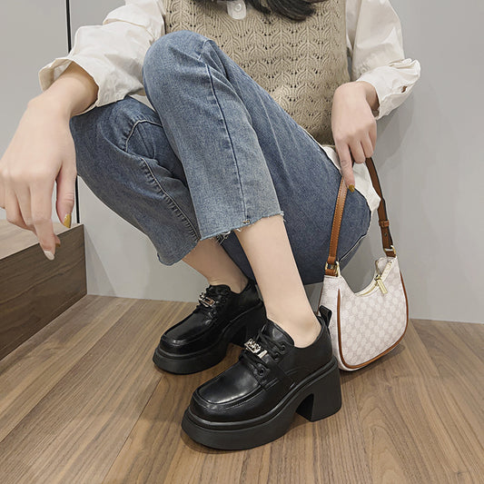 Women's Fashion Retro British Style Small Trendy Casual Shoes