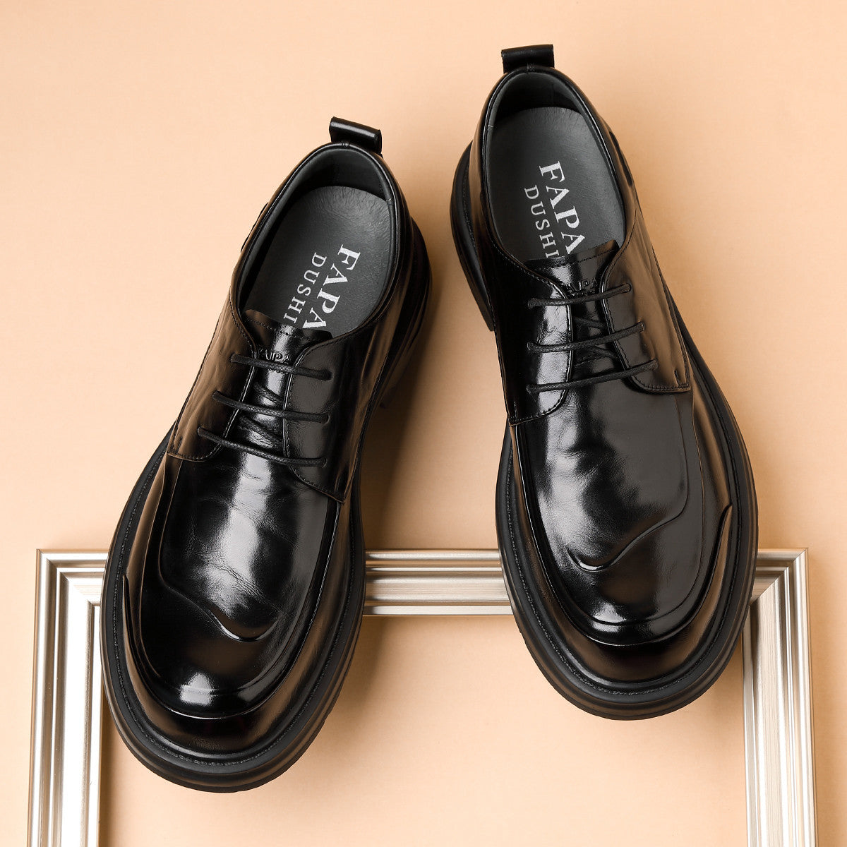 Men's Genuine Top Layer Cowhide Formal Derby Men's Business Leather Shoes