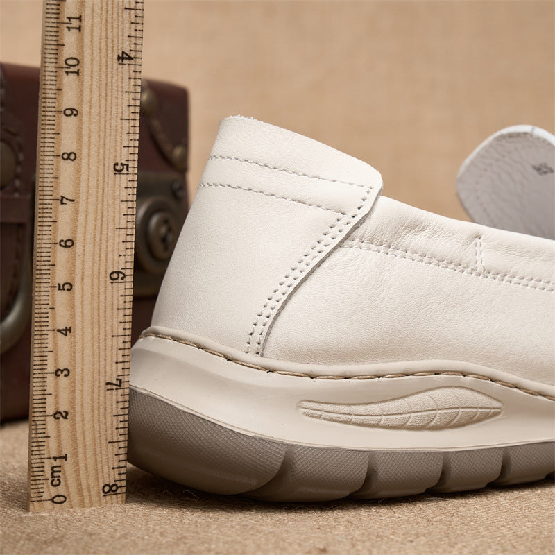 Men's Lace Up Pumps Breathable Soft Bottom Leather Shoes