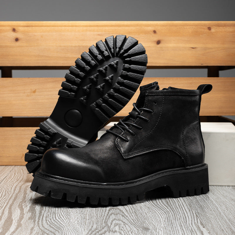 Men's Martin Veet Warm Thick Sole Increased Worker Boots