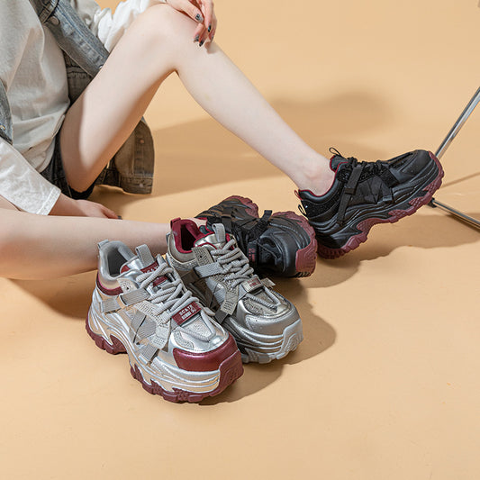 Women's Platform Height Increasing Insole Versatile Color Men's Shoes