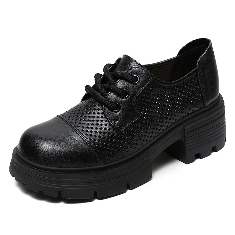 Women's Small Summer Muffin Thick Bottom Breathable Loafers