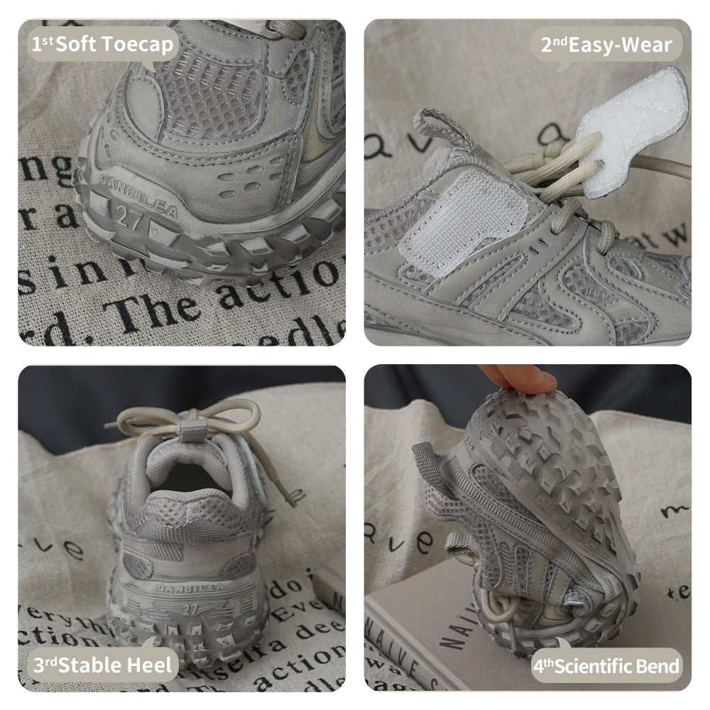 Children's Paris Tire Boys Autumn Spring Clunky Kid's Sneakers