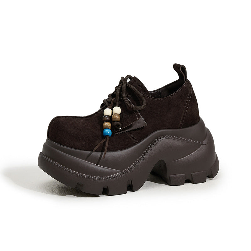 Women's Kangaroo Small Height Increasing Insole Soft Casual Shoes