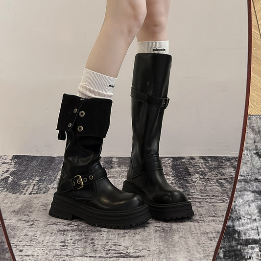 Women's Long Two-way Below The Knee High Boots