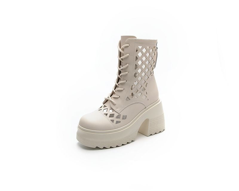 Women's Breathable Long Platform High Riding Skinny Women's Shoes