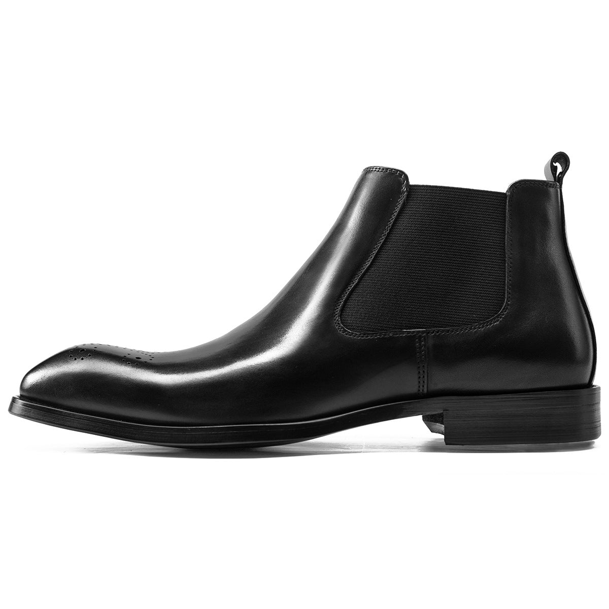 Men's Martin British Square Toe Carved Ankle Boots