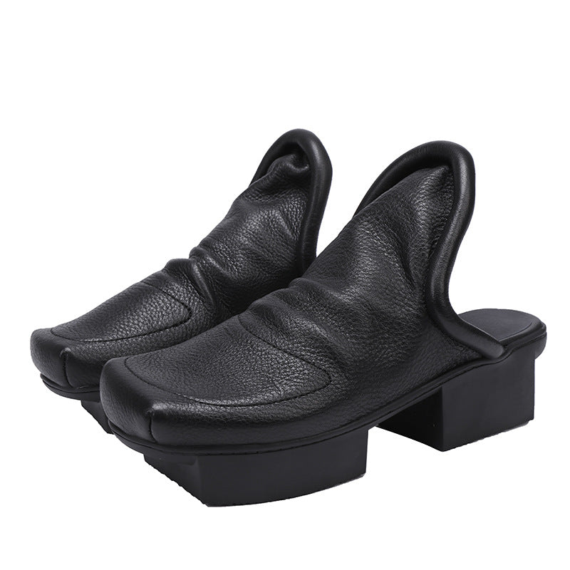Women's Bottom Style Outer Wear High-grade Closed Heels