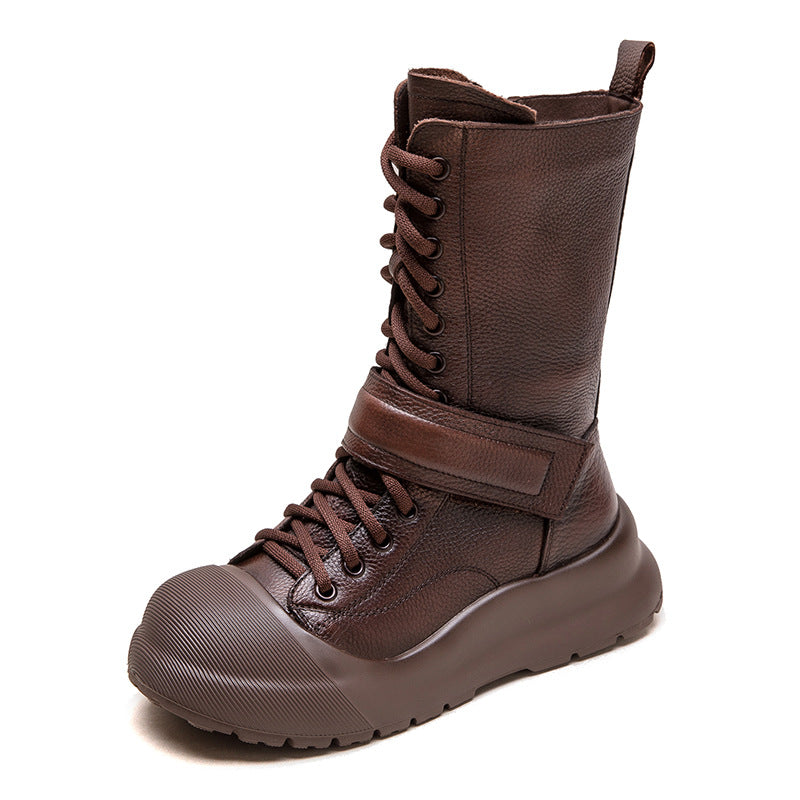 Women's Shu Dong Retro Minority Martin Top Boots