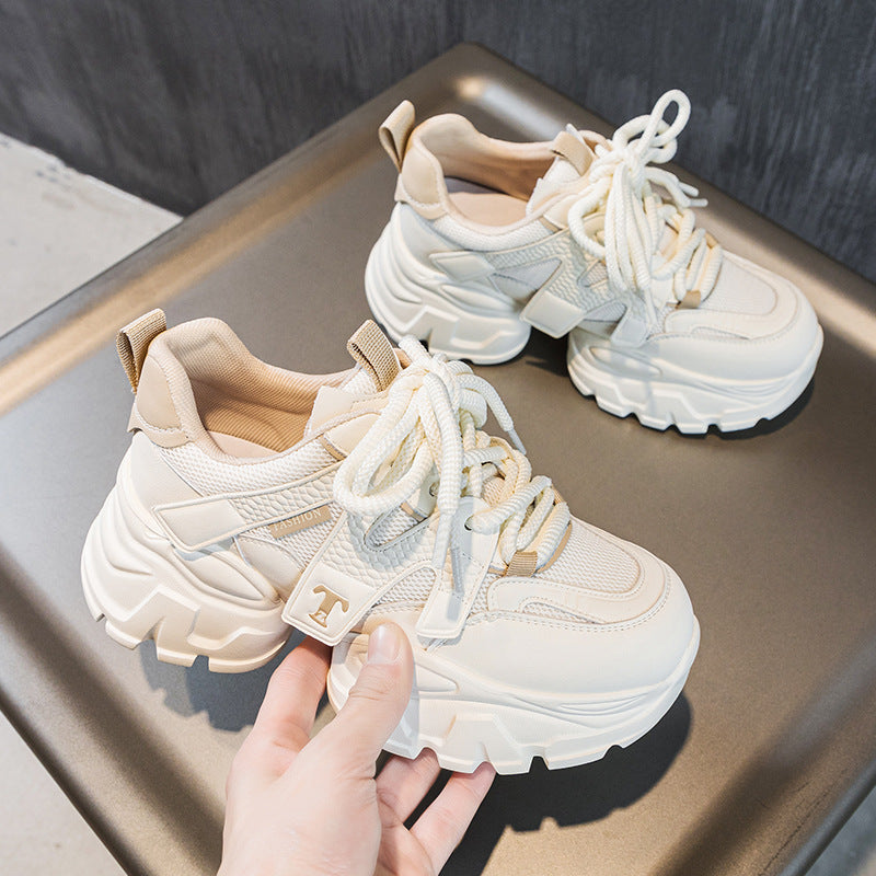 Women's Platform Dad Breathable Mesh Korean Sports Sneakers