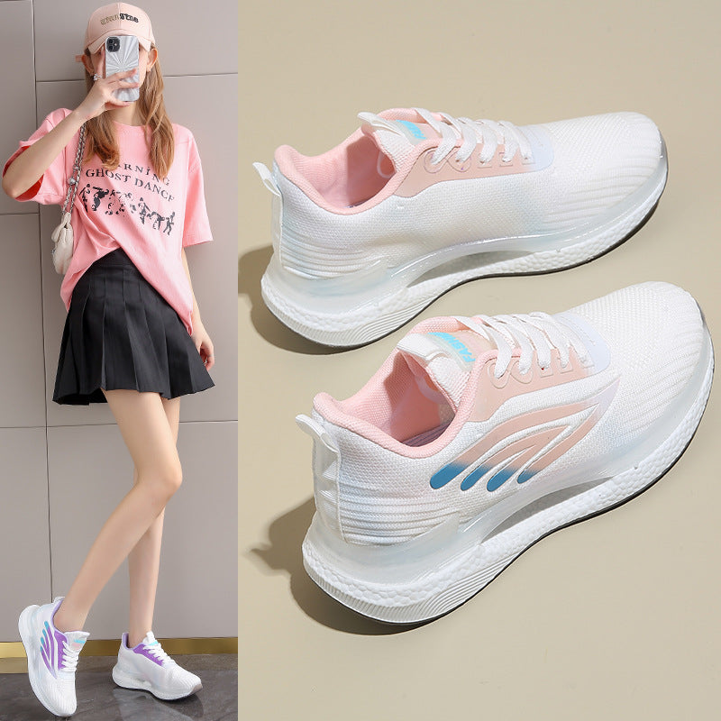 Women's Spring Female Fly Woven Mesh Travel Casual Shoes