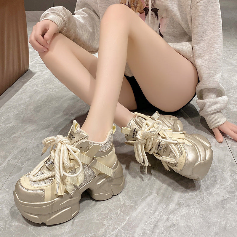 Women's & Men's Europe Mesh Thick Bottom Show Feet Men's Shoes