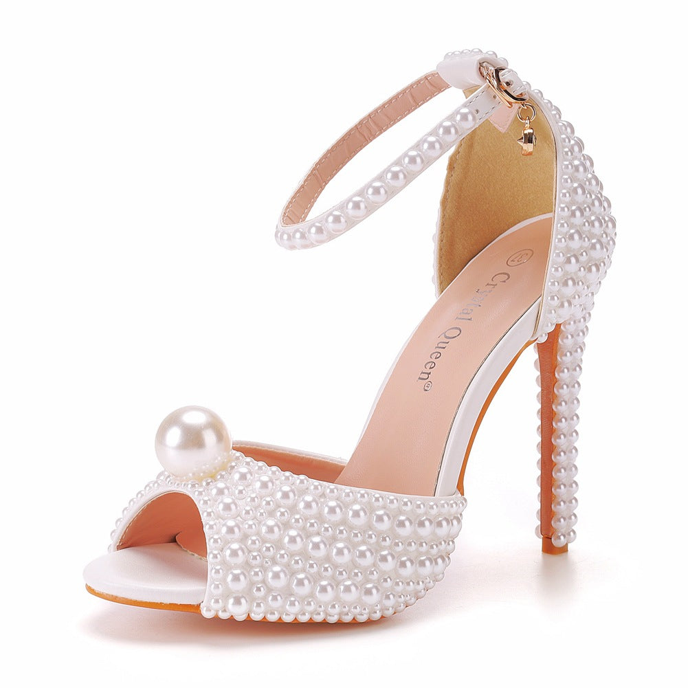Peep Toe Plus Size High Stiletto Heels