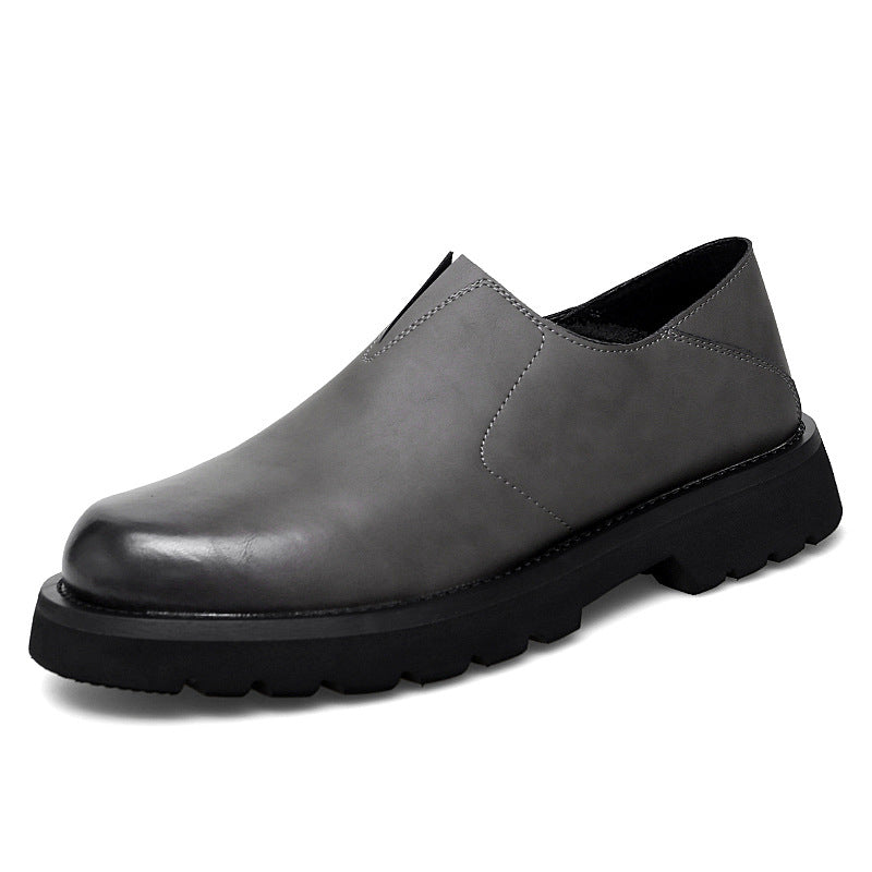 Men's Autumn Portable Outdoor Trendy Fashion Slip-on Men's Casual Leather Shoes