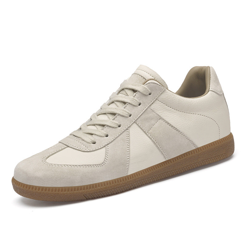 Men's Training First Layer Cowhide Lightweight Comfortable Business Beef Tendon Soft Men's Board Shoes