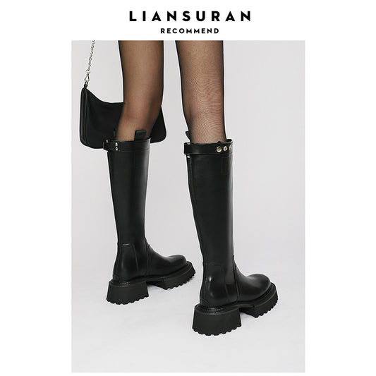 Women's Raise The Bottom Back Zipper Knight Boots