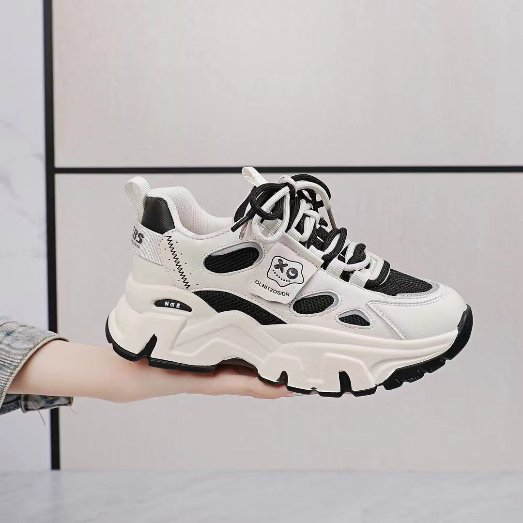 Women's Korean Style Thick Bottom Single Lining Casual Shoes