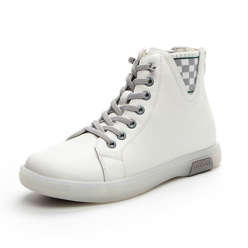 Women's Soft Bottom Wild Fleece-lined Flat Pumps Boots