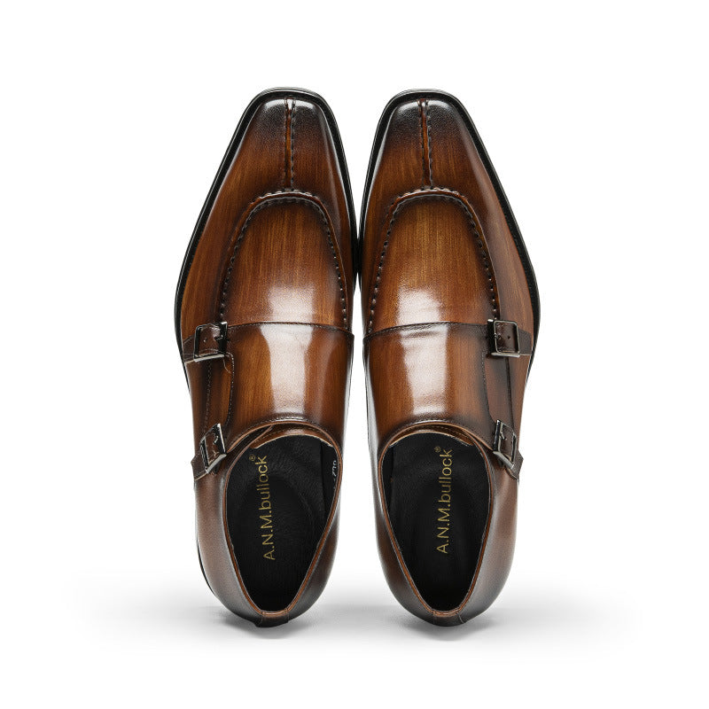 Men's Delivery Within Hours Business Formal Slip-on First Leather Shoes
