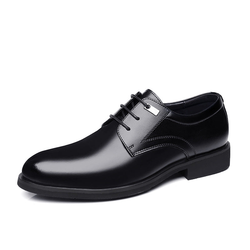 Men's Business Formal Wear Low Top Retro Trendy Leather Shoes