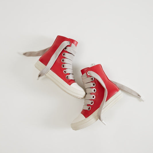 Women's & Men's Thick Shoelace Big Eyelet Couple Casual Shoes
