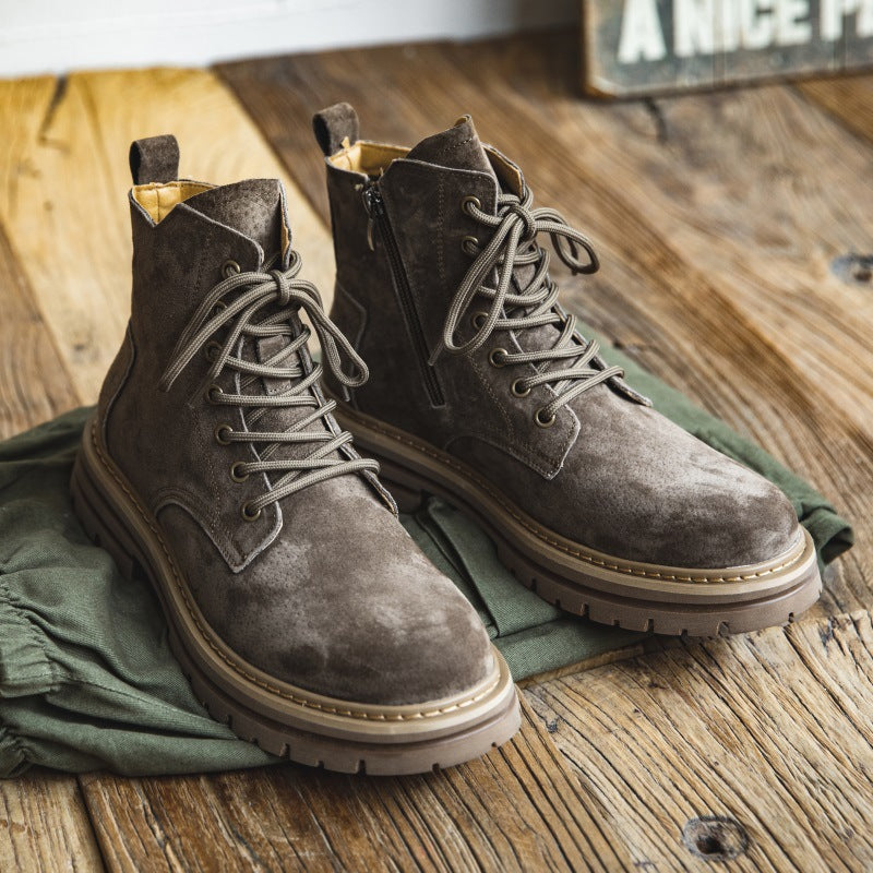 Men's British Style High Street Outdoor Leisure Vintage Boots