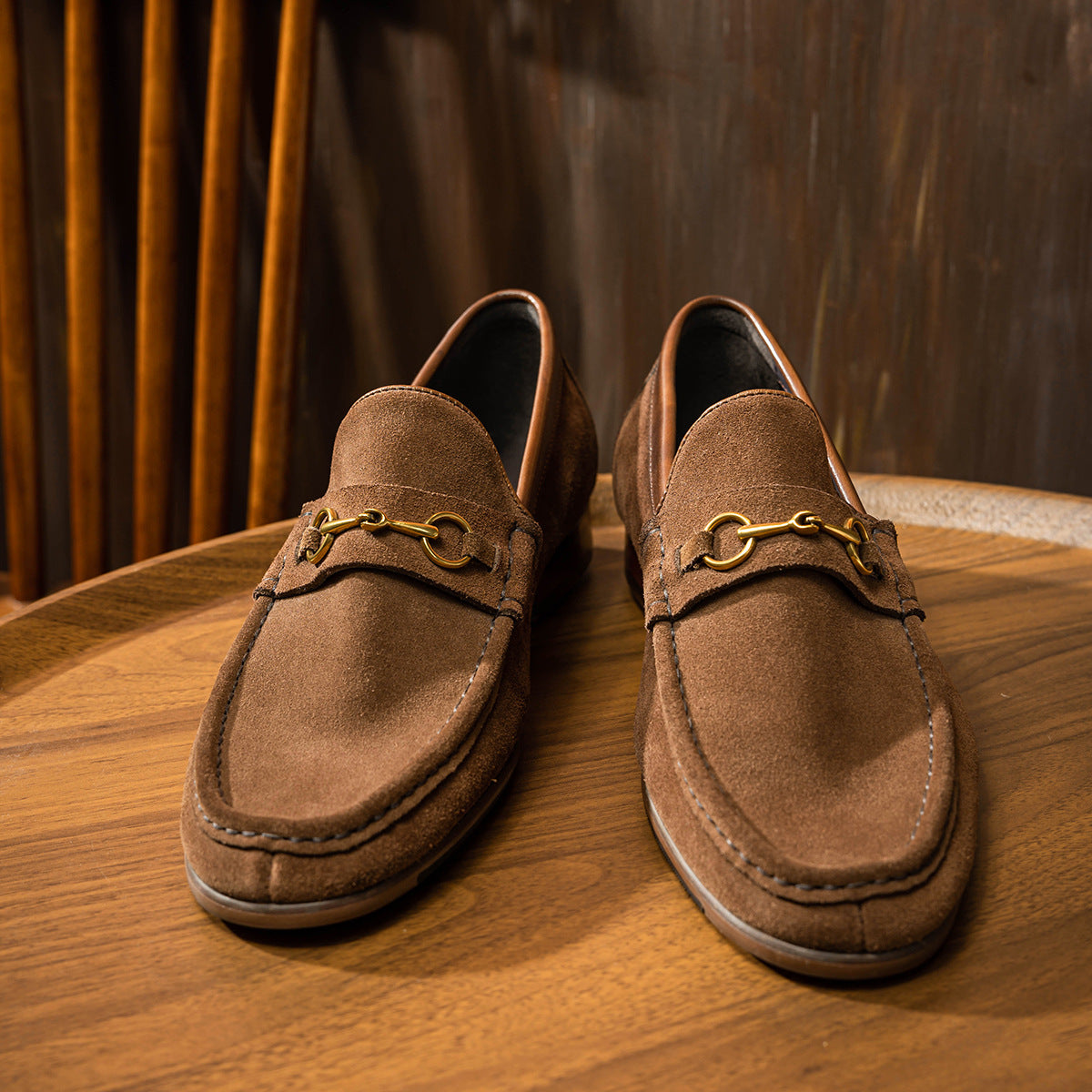 Men's Korean Style Penny Business Round Toe Loafers