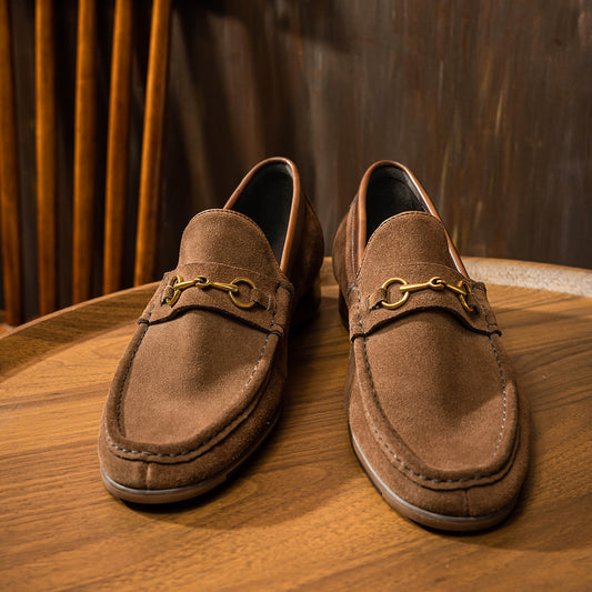 Men's Korean Style Penny Business Round Toe Loafers