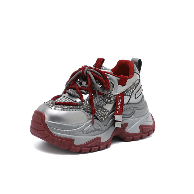 Women's Mold Bottom Dad Small Height Increasing Men's Shoes