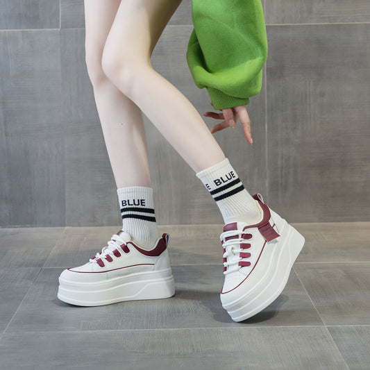 Women's Spring Inner Height Increasing Board Platform Casual Shoes