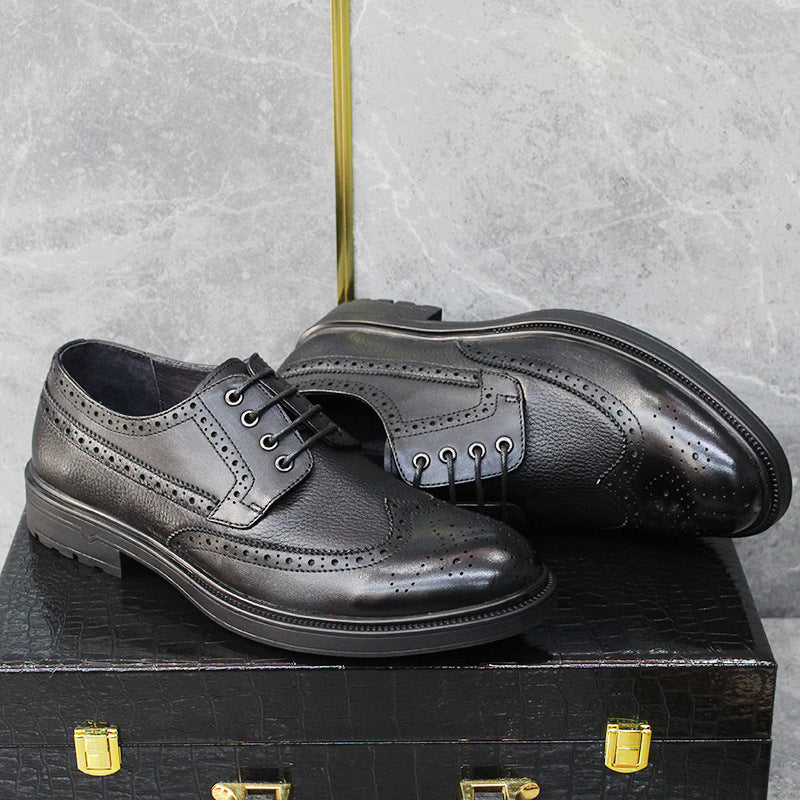 Men's Business Formal Wear Soft Bottom Advanced Leather Shoes
