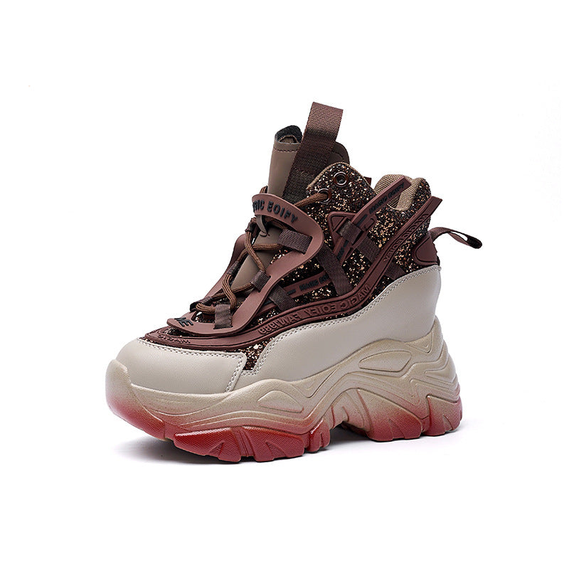 Women's Height Increasing Insole Dad Spring Versatile Women's Sports Shoes