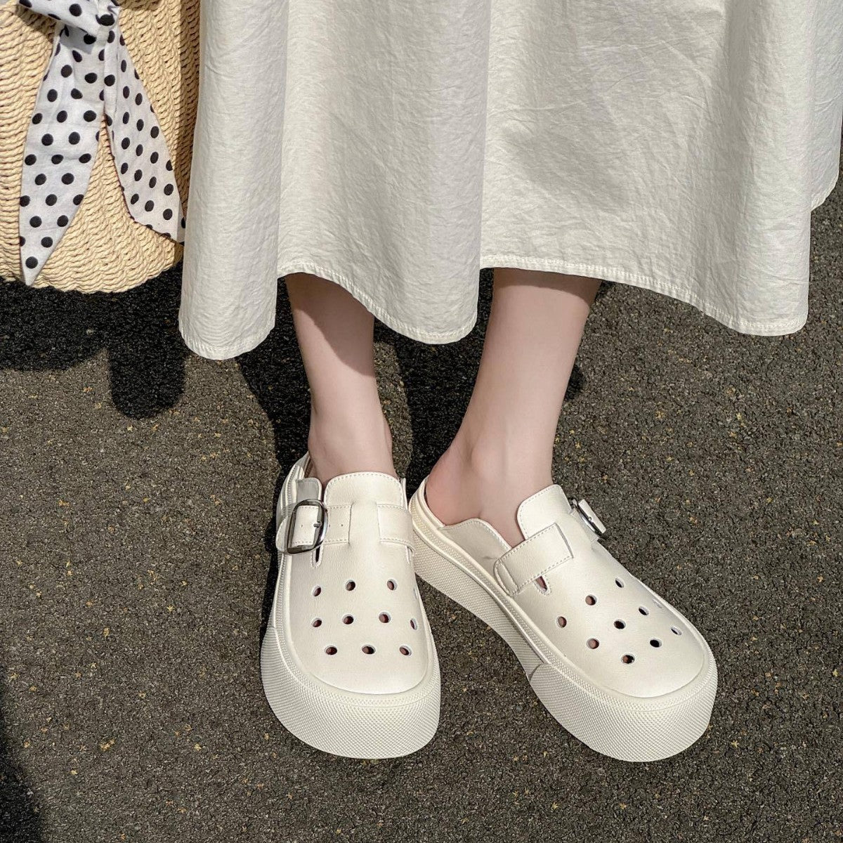 Women's Bottom Half Support Leisure Pump Outer Wear Casual Shoes