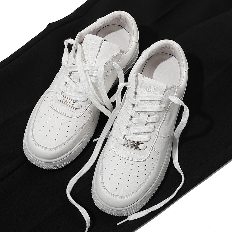 Men's Layer Cowhide Easy Wear Couple Summer Sneakers