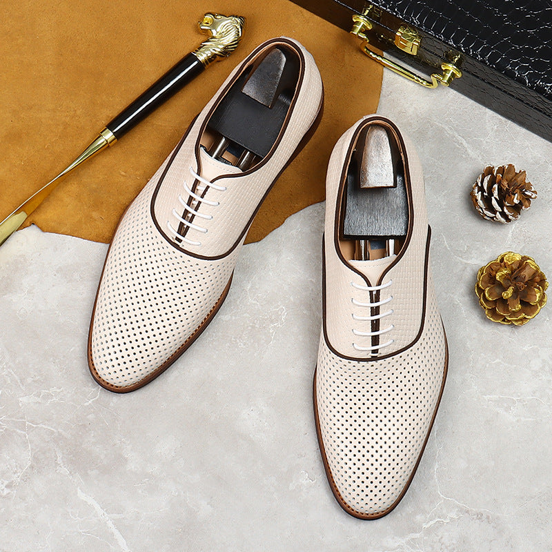 Men's Formal Wear Korean Style First Layer Leather Shoes