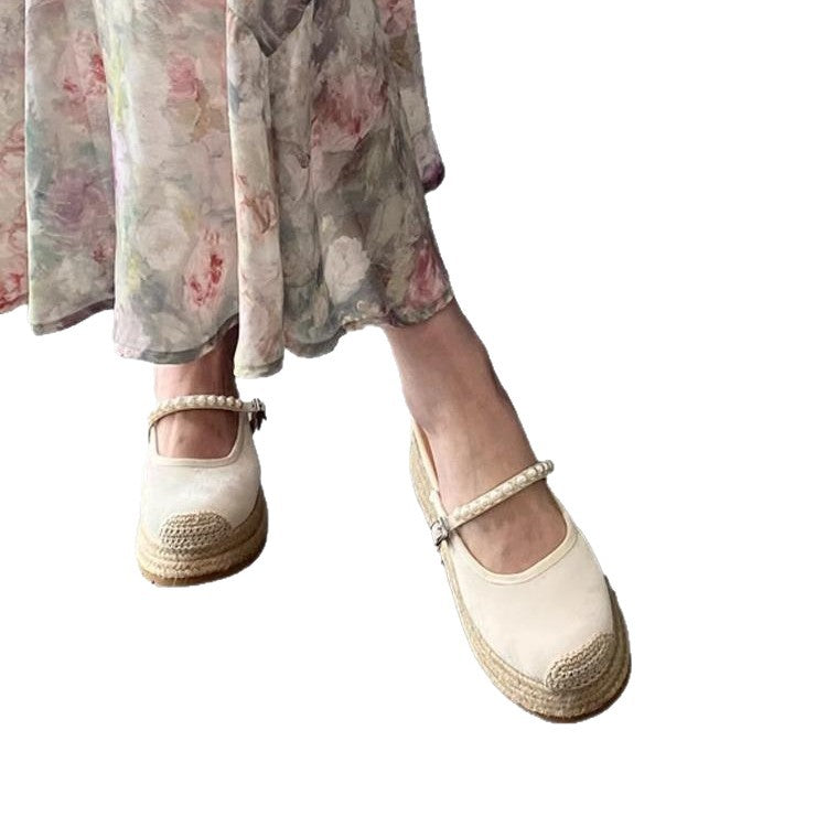 Women's Closed Toe Summer Outer Wear Thick Bottom Slippers