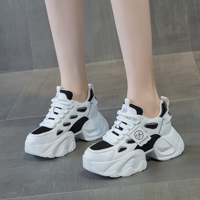 Mesh Height Increasing Insole Dad Female Women's Casual Shoes
