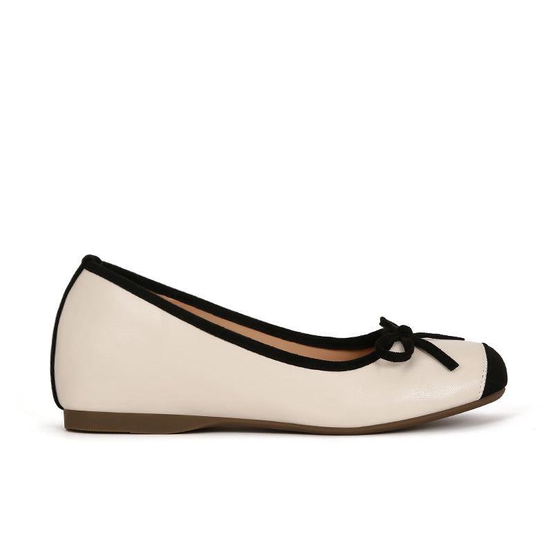 Women's Height Increasing Insole Bow Ballet Pumps Women's Shoes