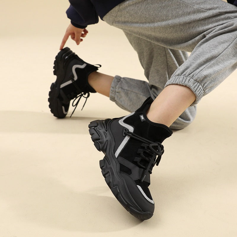 Women's Warm Platform Dad Winter Fleece-lined Bag Women's Sports Shoes