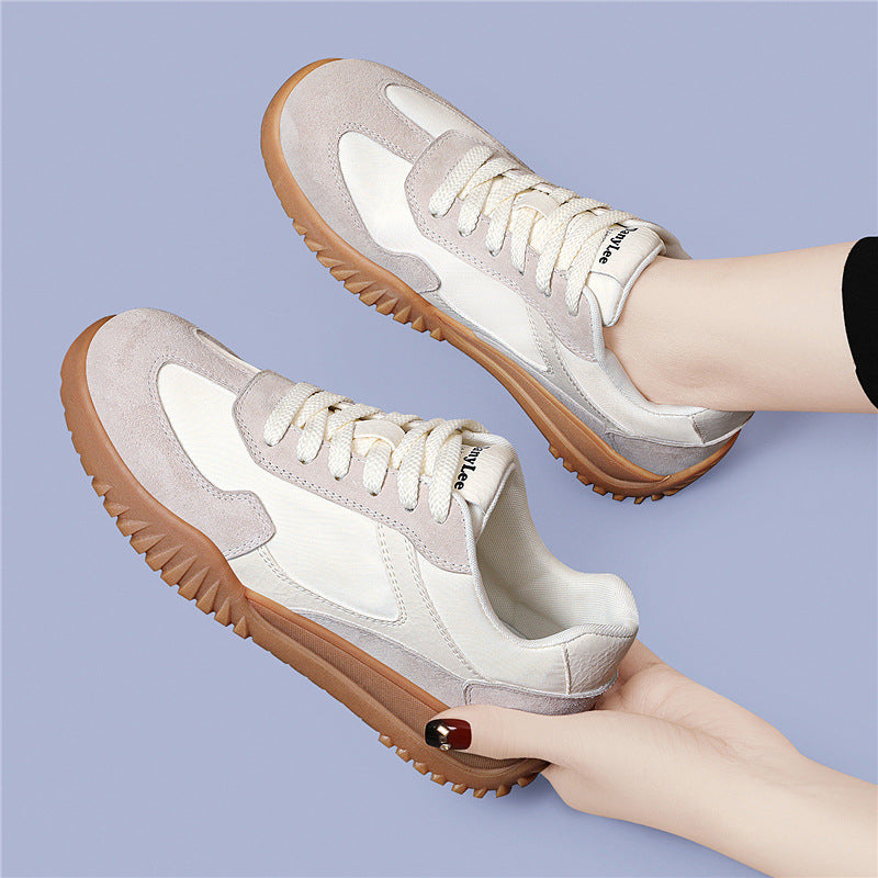 Women's Genuine Elevator German Training Thick-soled Small Sneakers